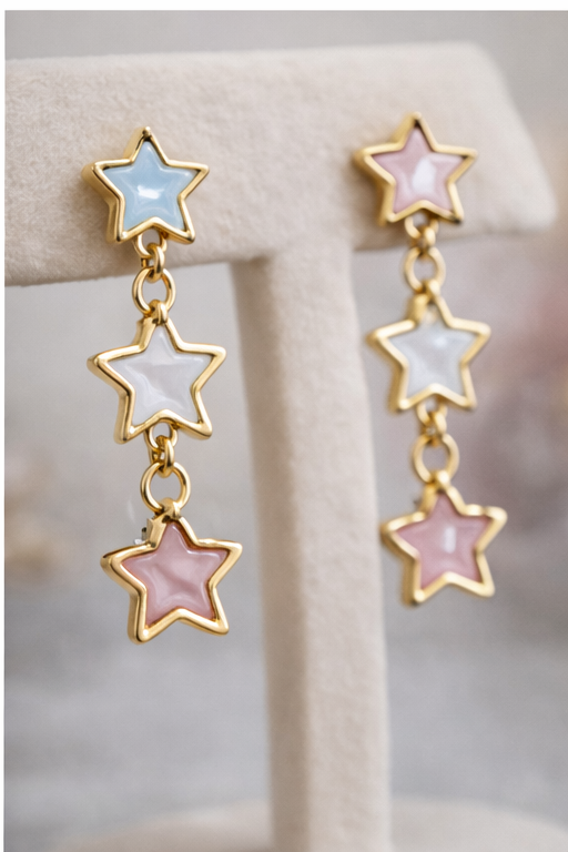 Soft Pastel Drop Earrings