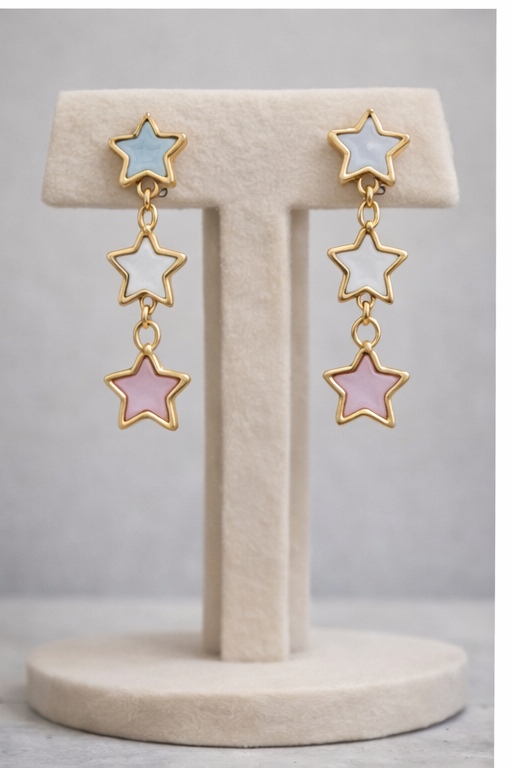 Soft Pastel Drop Earrings - Image 2